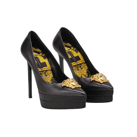 versace 90s vintage logo high heels|Versace Women's Pumps and Classics Heels for sale .